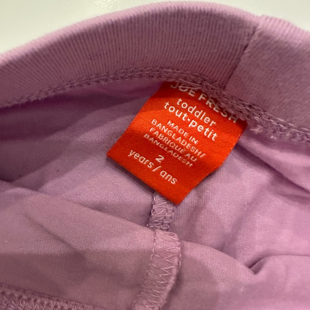 10/20$ Joe Fresh Dusty Mauve Leggings Size 2T - Picture 2 of 6